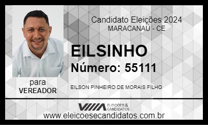 Candidato EILSINHO 2024 - MARACANAÚ - Eleições