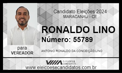 Candidato RONALDO LINO 2024 - MARACANAÚ - Eleições