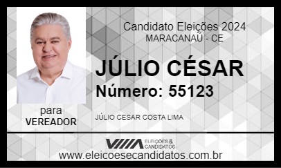 Candidato JÚLIO CÉSAR 2024 - MARACANAÚ - Eleições