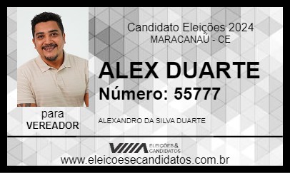 Candidato ALEX DUARTE 2024 - MARACANAÚ - Eleições