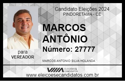 Candidato MARCOS ANTÔNIO 2024 - PINDORETAMA - Eleições