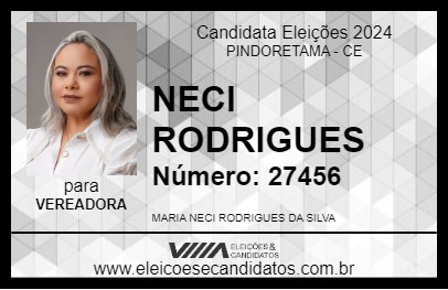 Candidato NECI RODRIGUES 2024 - PINDORETAMA - Eleições