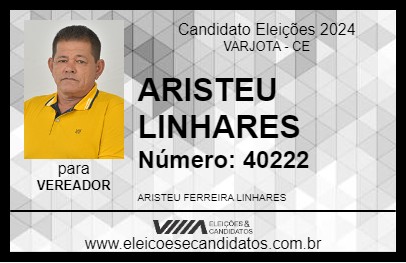 Candidato ARISTEU LINHARES 2024 - VARJOTA - Eleições