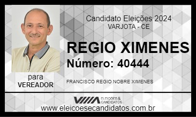 Candidato REGIO XIMENES 2024 - VARJOTA - Eleições