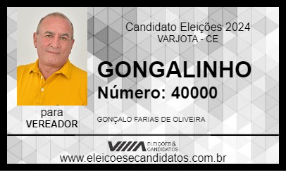 Candidato GONÇALINHO 2024 - VARJOTA - Eleições