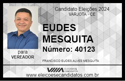 Candidato EUDES MESQUITA 2024 - VARJOTA - Eleições