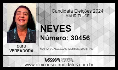 Candidato NEVES 2024 - MAURITI - Eleições