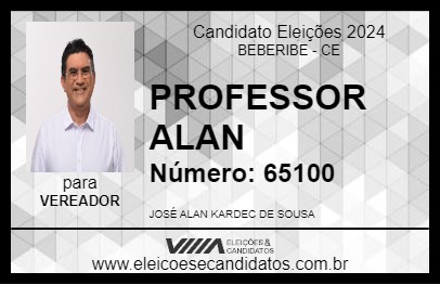 Candidato PROFESSOR ALAN 2024 - BEBERIBE - Eleições