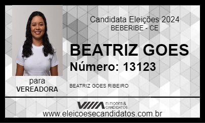 Candidato BEATRIZ GOES 2024 - BEBERIBE - Eleições