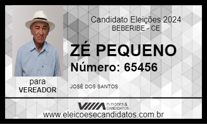 Candidato ZÉ PEQUENO 2024 - BEBERIBE - Eleições