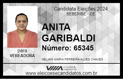 Candidato ANITA GARIBALDI 2024 - BEBERIBE - Eleições