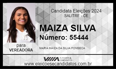 Candidato MAIZA SILVA 2024 - SALITRE - Eleições