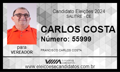 Candidato CARLOS COSTA 2024 - SALITRE - Eleições