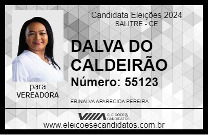 Candidato DALVA DO CALDEIRÃO 2024 - SALITRE - Eleições