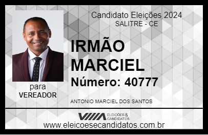 Candidato IRMÃO MARCIEL 2024 - SALITRE - Eleições