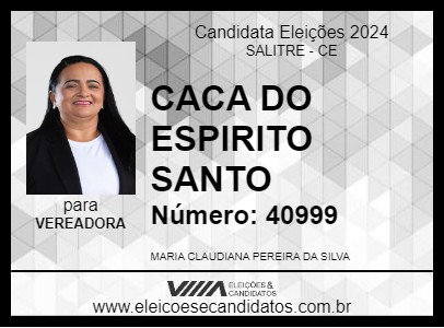 Candidato CACA DO ESPIRITO SANTO 2024 - SALITRE - Eleições