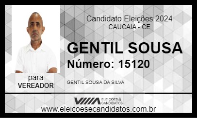 Candidato GENTIL SOUSA 2024 - CAUCAIA - Eleições