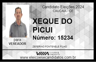 Candidato XEQUE DO PICUI 2024 - CAUCAIA - Eleições