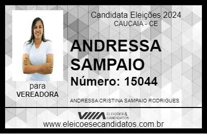 Candidato ANDRESSA SAMPAIO 2024 - CAUCAIA - Eleições