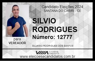 Candidato SILVIO RODRIGUES 2024 - SANTANA DO CARIRI - Eleições