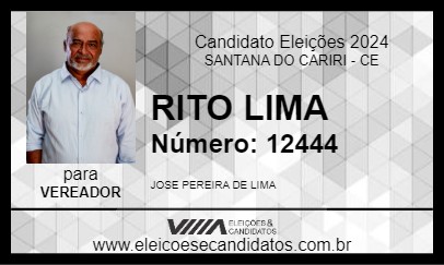 Candidato RITO LIMA 2024 - SANTANA DO CARIRI - Eleições