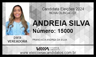 Candidato ANDREIA SILVA 2024 - NOVA OLINDA - Eleições