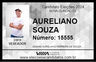 Candidato AURELIANO SOUZA 2024 - NOVA OLINDA - Eleições