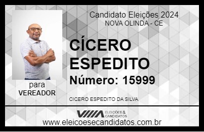 Candidato CÍCERO ESPEDITO 2024 - NOVA OLINDA - Eleições