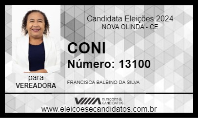 Candidato CONI 2024 - NOVA OLINDA - Eleições