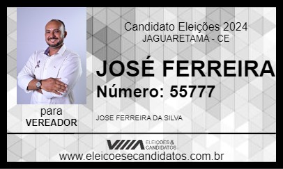 Candidato JOSÉ FERREIRA 2024 - JAGUARETAMA - Eleições