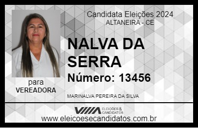 Candidato NALVA DA SERRA 2024 - ALTANEIRA - Eleições