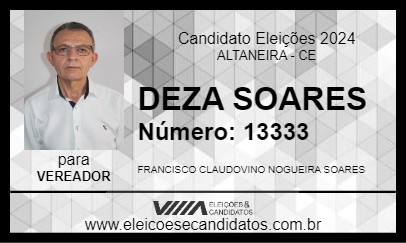 Candidato DEZA SOARES 2024 - ALTANEIRA - Eleições