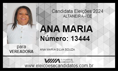 Candidato ANA MARIA 2024 - ALTANEIRA - Eleições