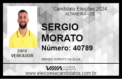 Candidato SERGIO MORATO 2024 - ALTANEIRA - Eleições