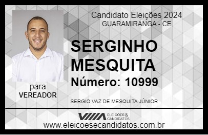 Candidato SERGINHO MESQUITA 2024 - GUARAMIRANGA - Eleições