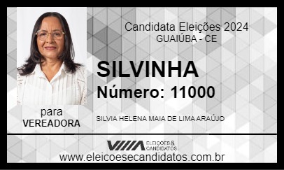 Candidato SILVINHA 2024 - GUAIÚBA - Eleições