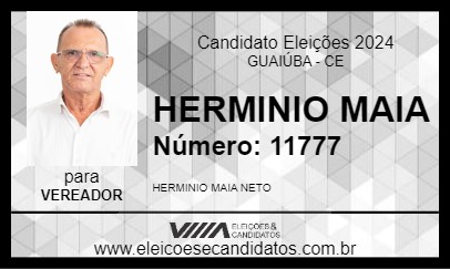 Candidato HERMINIO MAIA 2024 - GUAIÚBA - Eleições