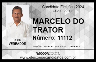 Candidato MARCELO DO TRATOR 2024 - GUAIÚBA - Eleições