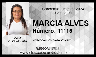 Candidato MARCIA ALVES 2024 - GUAIÚBA - Eleições