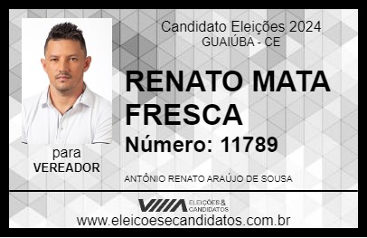 Candidato RENATO MATA FRESCA 2024 - GUAIÚBA - Eleições