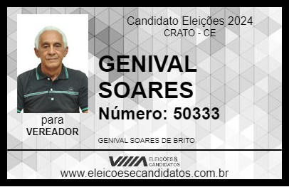 Candidato GENIVAL SOARES 2024 - CRATO - Eleições