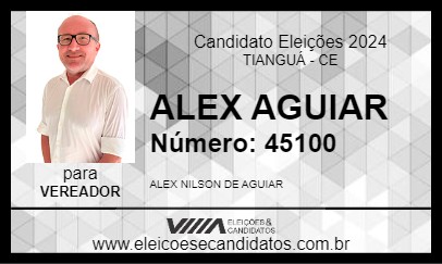 Candidato ALEX AGUIAR 2024 - TIANGUÁ - Eleições