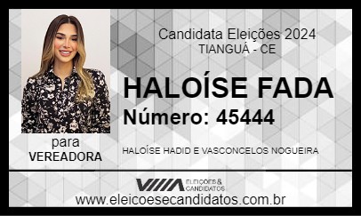 Candidato HALOÍSE FADA 2024 - TIANGUÁ - Eleições