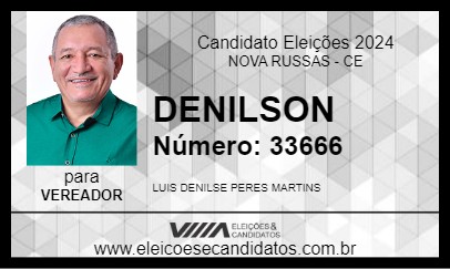 Candidato DENILSON 2024 - NOVA RUSSAS - Eleições