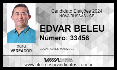 Candidato EDVAR BELEU 2024 - NOVA RUSSAS - Eleições