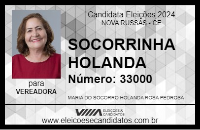 Candidato SOCORRINHA HOLANDA 2024 - NOVA RUSSAS - Eleições