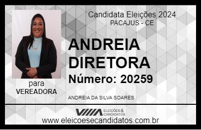 Candidato ANDREIA DIRETORA 2024 - PACAJUS - Eleições