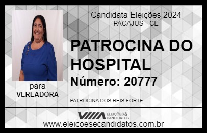 Candidato PATROCINA DO HOSPITAL 2024 - PACAJUS - Eleições