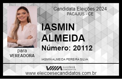 Candidato IASMIN ALMEIDA 2024 - PACAJUS - Eleições