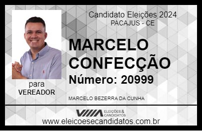 Candidato MARCELO CONFECÇÃO 2024 - PACAJUS - Eleições